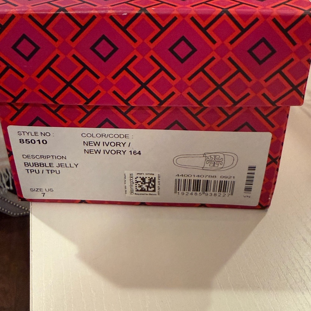 Tory Burch Ivory Bubble Slides - Picture 3 of 3